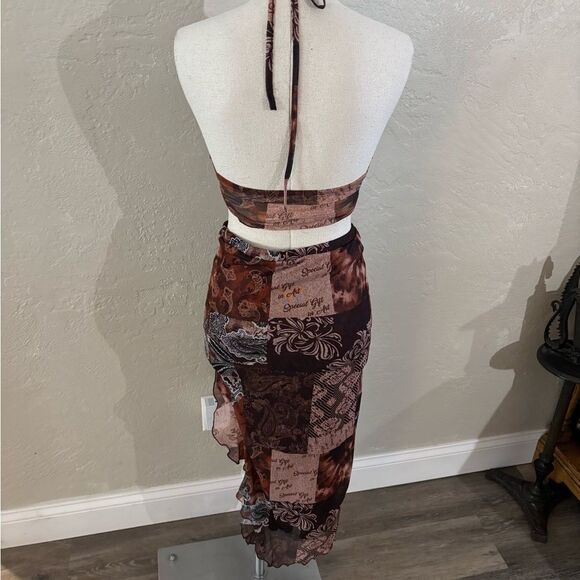 Amazon Halter Neck/ Skirt set Sz XS - Picture 4 of 5